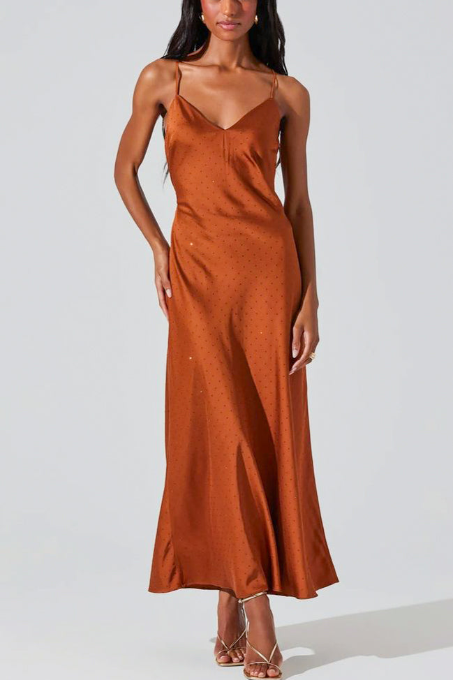 ASTR Bonney Dress in Copper