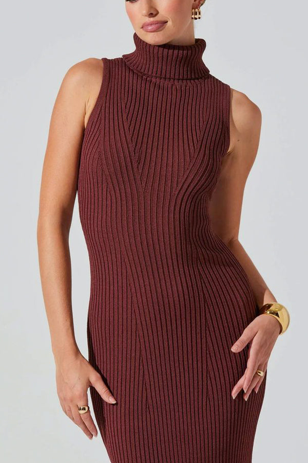 ASTR Channary Sweater Dress in Mulberry