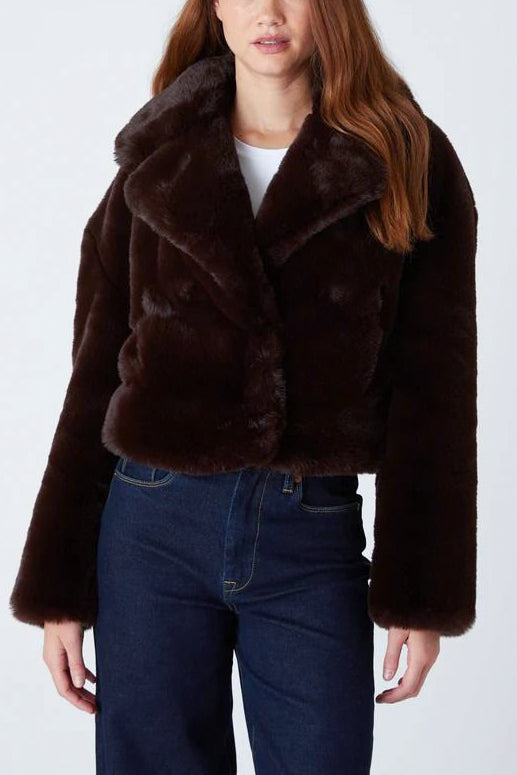 Blank NYC Americano Faux Fur Jacket