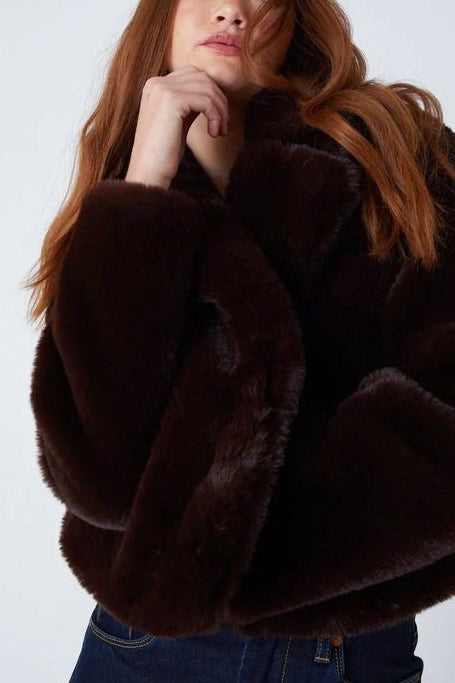 Blank NYC Americano Faux Fur Jacket