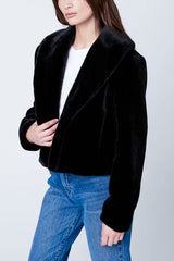 Blank NYC Be My Guest Faux Fur Jacket