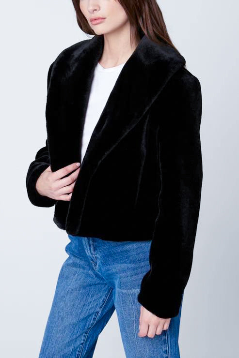 Blank NYC Be My Guest Faux Fur Jacket