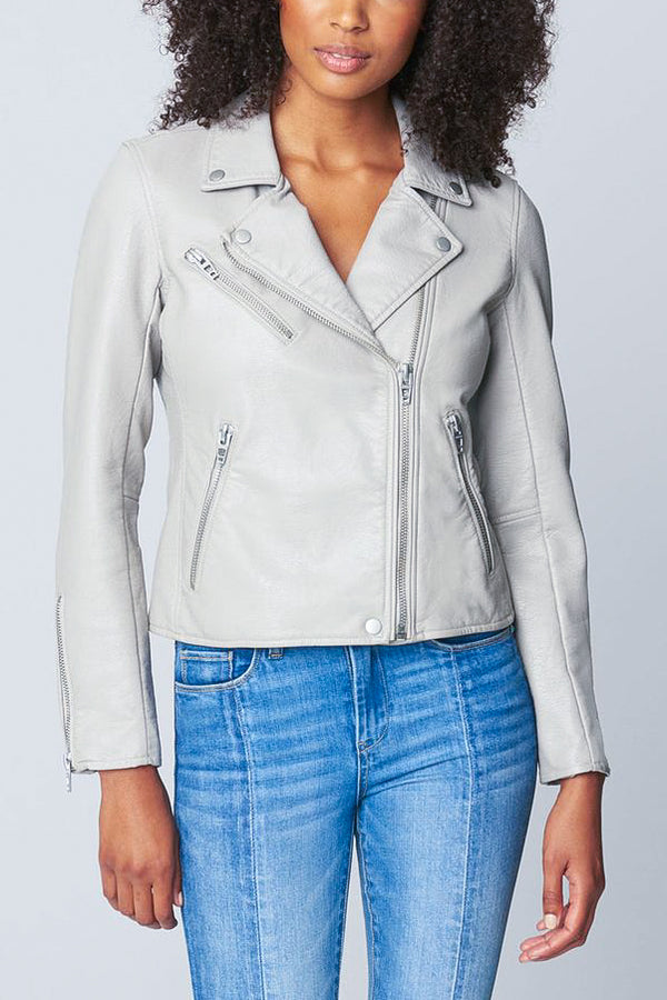 Blank NYC Faux Leather Jacket in On The Rocks