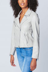 Blank NYC Faux Leather Jacket in On The Rocks