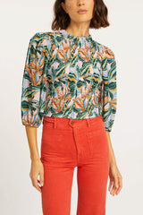 Caballero Genie Top in Sea Leaves