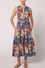 Cleobella Izora Midi Dress in Murano Print