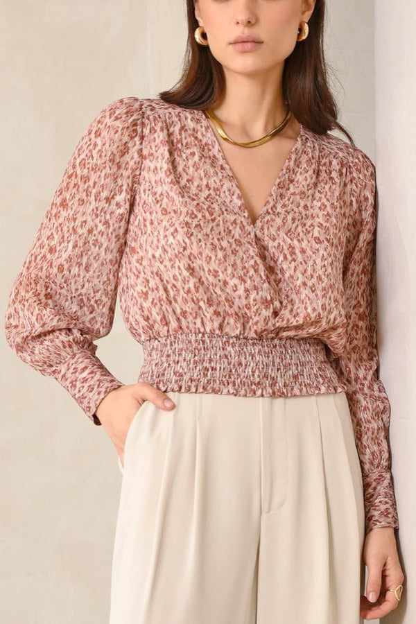 Greylin Brenda Blouse in Cream Rust