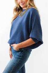 Kerisma Ryu Dolman Sweater in Stormy Blue