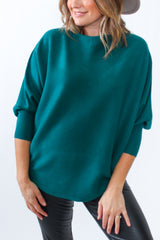 Kerisma Ryu Dolman Sweater in Dark Teal