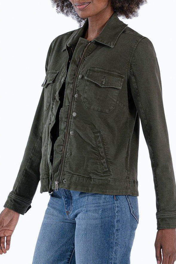 Kut From The Kloth Amanda Jacket in Military