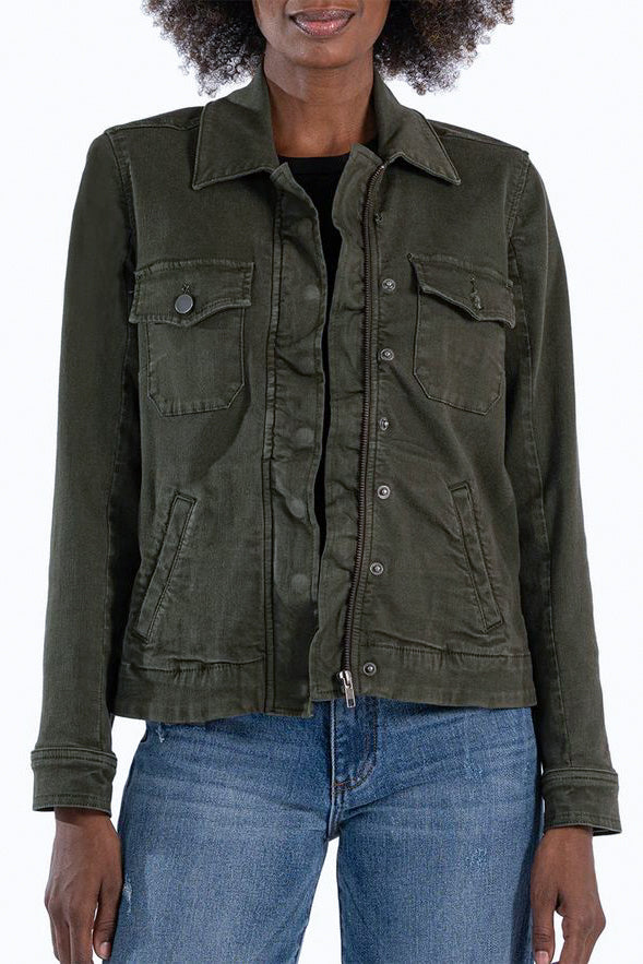 Kut From The Kloth Amanda Jacket in Military