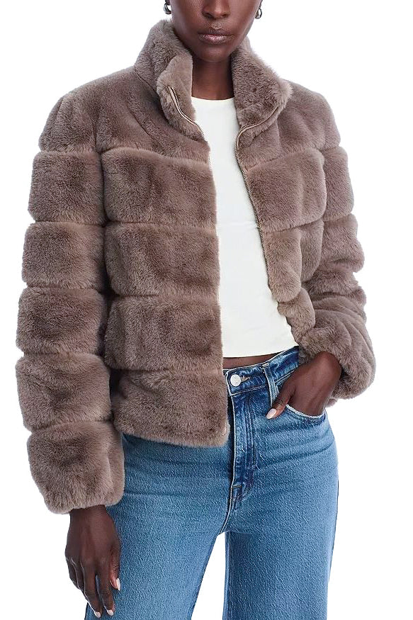 Love Token Alex Faux Fur Jacket in Mink