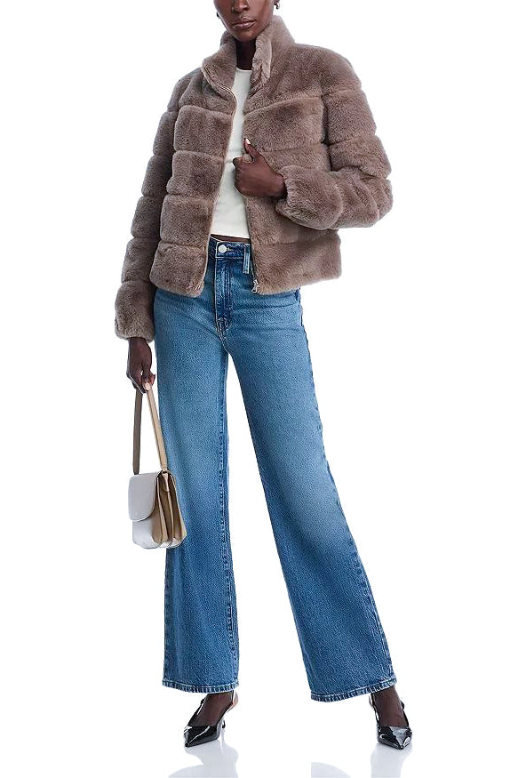 Love Token Alex Faux Fur Jacket in Mink