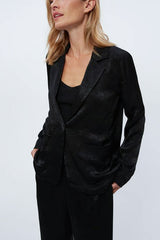 Michael Stars Paula Patch Pocket Blazer in Black