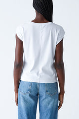 Michael Stars Tati V Neck in White