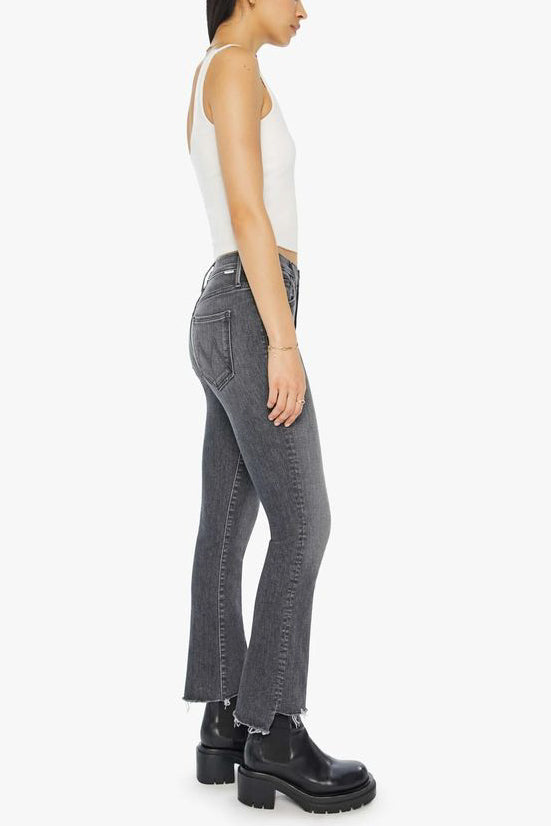 Mother Denim Insider Crop Step Fray in Up in Smoke