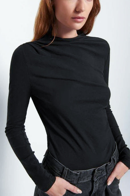 Nation Los Angeles Charlotte Asymmetric Top in Black