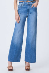 Paige Denim Anessa Raw Hem Jean in Flamenco