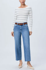 Paige Denim Anessa Raw Hem in Poet