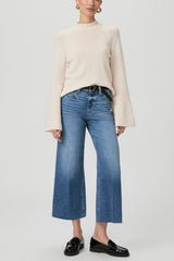 Paige Denim Anessa Raw Hem in Rockshow Distressed