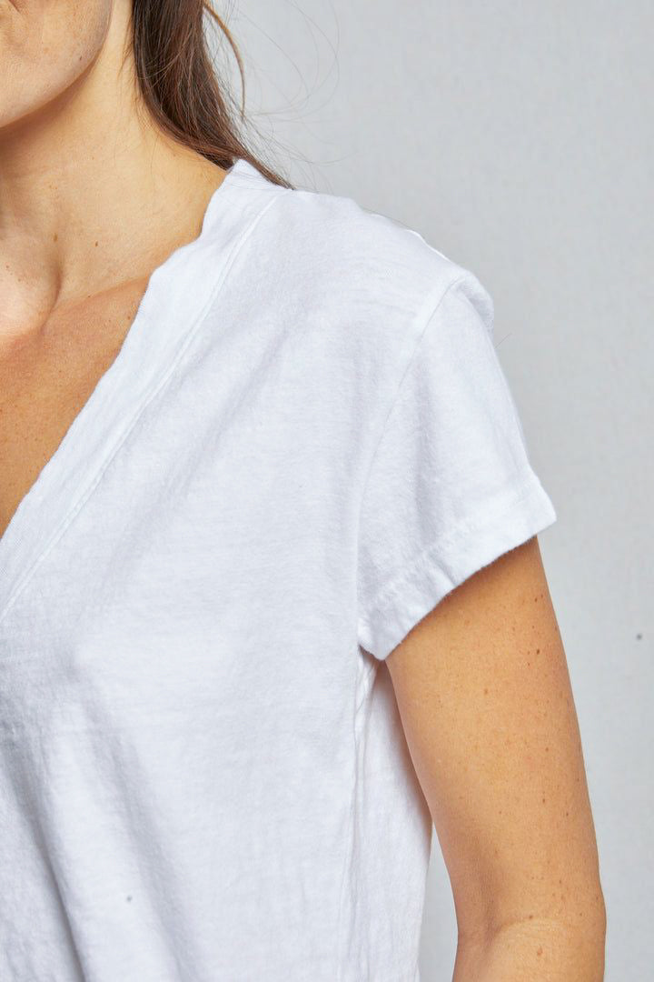 Perfect White Tee Alanis V Neck in White