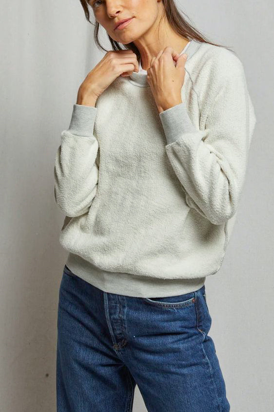 Perfect White Tee Ziggy Sweatshirt in Heather Gray