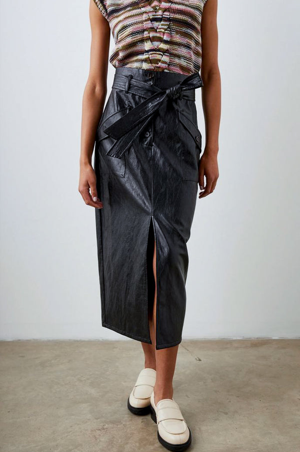 Rails Edem Faux Leather Skirt in Black