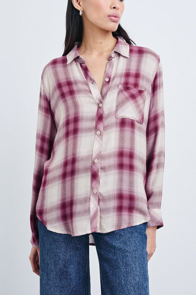 Rails Hunter Blouse in Faded Plum