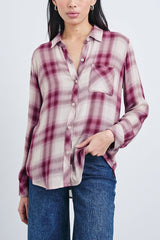 Rails Hunter Blouse in Faded Plum