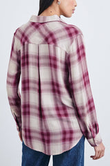 Rails Hunter Blouse in Faded Plum