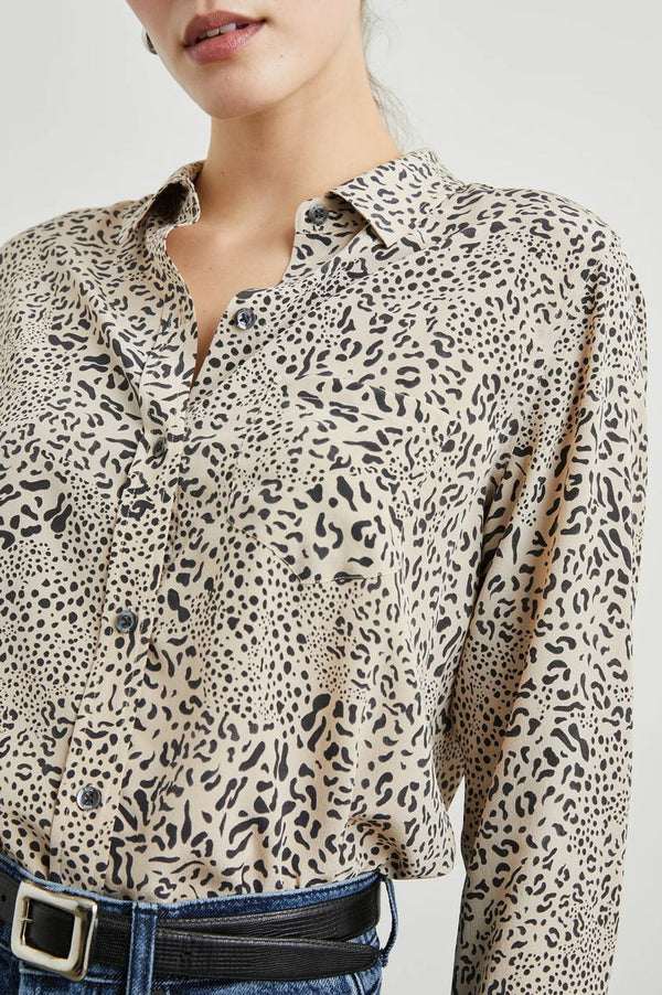 Rails Kate Top in Sand Mixed Cheetah