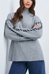 Rails Liam Sweater in Heather Grey