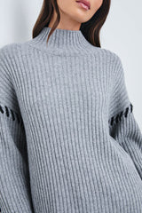 Rails Liam Sweater in Heather Grey