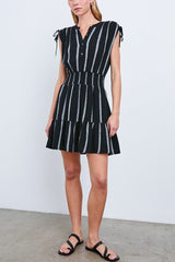 Rails Samina Dress in Ash Leno Stripe