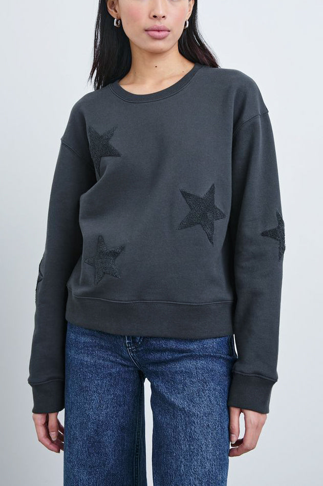 Rails Sonia Sweatshirt in Washed Black