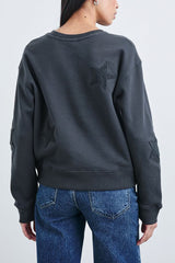 Rails Sonia Sweatshirt in Washed Black