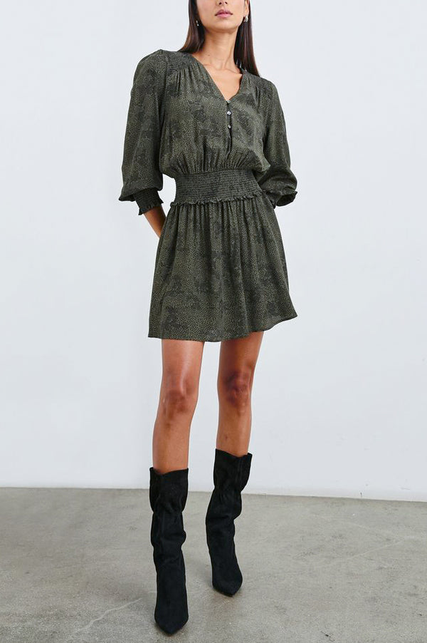 Rails Zina Dress in Olive Pebble