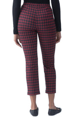 Sanctuary Carnaby Kick Crop in Classic Red Houndstooth