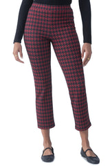 Sanctuary Carnaby Kick Crop in Classic Red Houndstooth