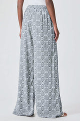 Splendid McKenna Printed Pant in Soft Vintage Olive Branch Sun Print