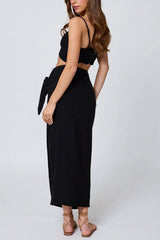 Stillwater The Sarong Maxi Skirt in Black