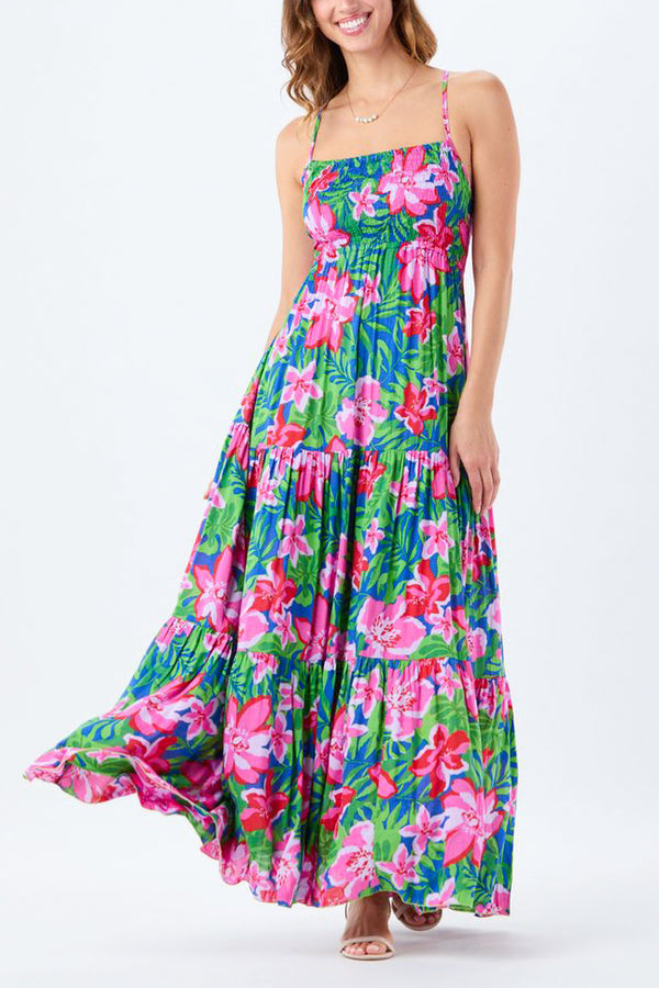 Tiare Hawaii Kailani Maxi Dress in Honduras Blue