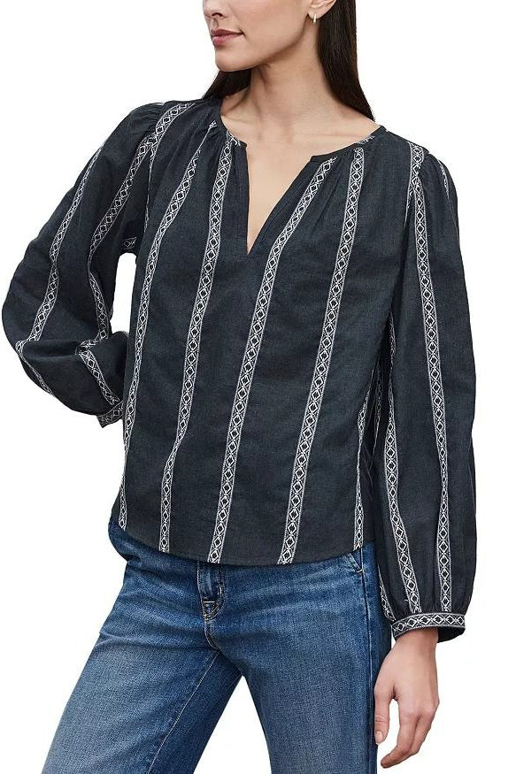 Velvet Raylee Blouse in Vintage Black