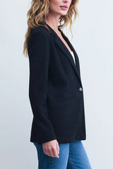 Z Supply Ava Textured Blazer in Black