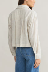 Z Supply Del Mar Striped Shirt in Natural