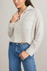 Z Supply Del Mar Striped Shirt in Natural