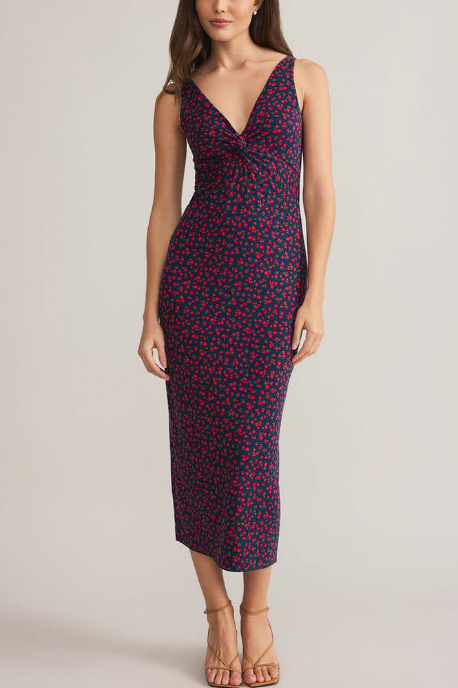 Z Supply Eleve La Rosa Ditsy Midi Dress in Eclipse