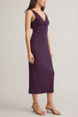 Z Supply Eleve La Rosa Ditsy Midi Dress in Eclipse