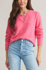 Z Supply Medina Cardigan in Disco Pink