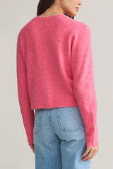 Z Supply Medina Cardigan in Disco Pink